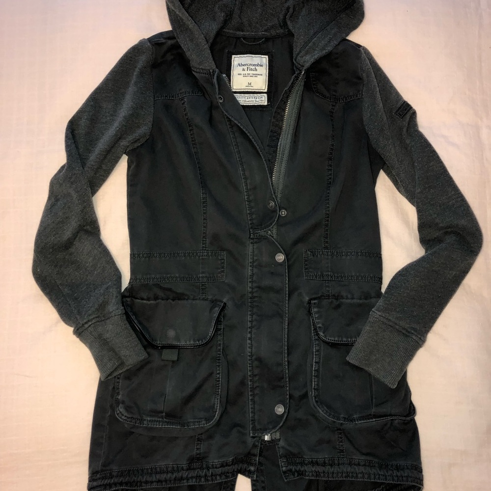 Abercrombie & Fitch Cargo/Sweatshirt Jacket